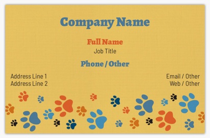 Design Preview for Design Gallery: Pet Supply Shops Linen Business Cards
