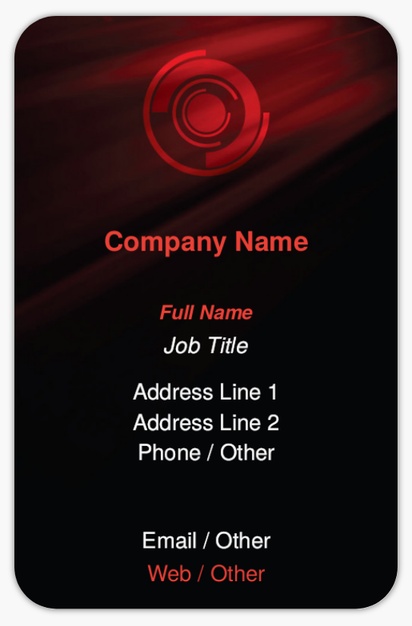 Design Preview for Design Gallery: Security Systems Installation & Maintenance Rounded Corner Business Cards, Rounded Standard (85 x 55 mm)
