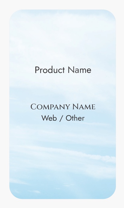 Design Preview for Design Gallery: Accommodations Product Labels on Sheets, Rounded Rectangle 8.7 x 4.9 cm