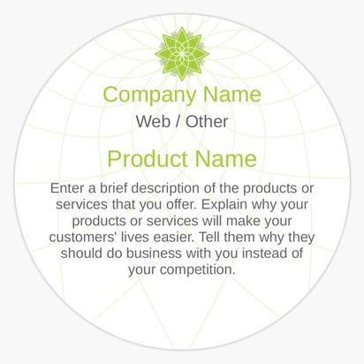 Design Preview for Design Gallery: Marketing & Communications Product & Packaging Labels, Circle 1.5"  7.6 x 7.6 cm 