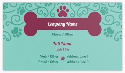 Design Preview for Animal Grooming Standard Business Cards Templates, Standard (3.5" x 2")