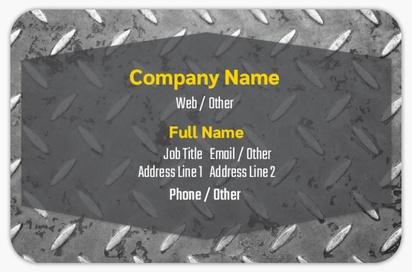 Design Preview for Design Gallery: Welding & Metal Work Rounded Corner Business Cards, Rounded Standard (85 x 55 mm)
