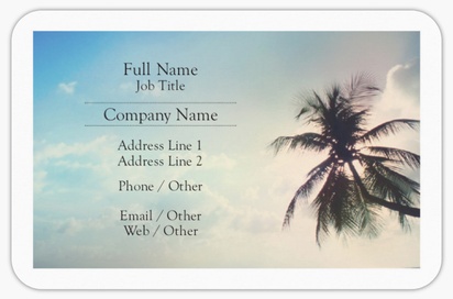 Design Preview for Design Gallery: Summer Rounded Corner Business Cards, Rounded Standard (85 x 55 mm)