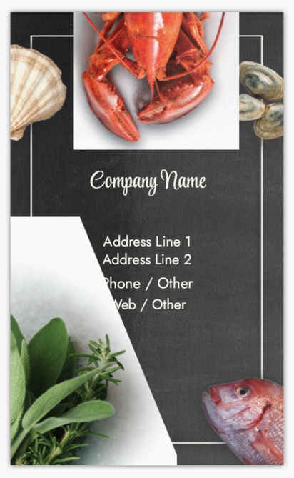 Design Preview for Design Gallery: Fish Markets Classic Visiting Cards