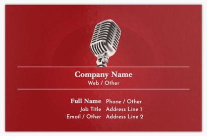 Design Preview for Design Gallery: Comedy Performance Ultra-Thick Business Cards, Standard (85 x 55 mm)