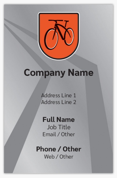 Design Preview for Design Gallery: Bicycle Shops Standard Business Cards, Standard (85 x 55 mm)