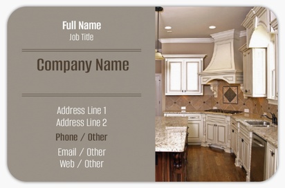 Design Preview for Design Gallery: Kitchen & Bathroom Remodelling Rounded Corner Business Cards, Rounded Standard (85 x 55 mm)