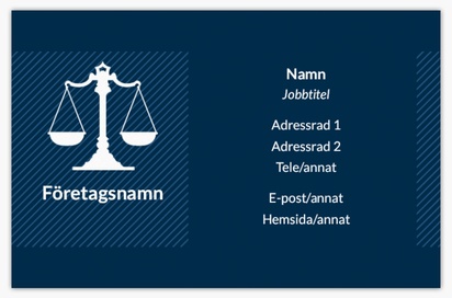 Förhandsgranskning av design för Designgalleri: Juridik & politik Visitkort standard, Standard (85 x 55 mm)