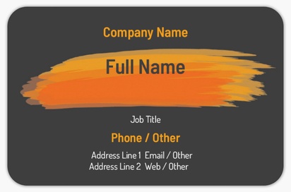 Design Preview for Design Gallery: Painting (Art) Rounded Corner Business Cards, Rounded Standard (85 x 55 mm)