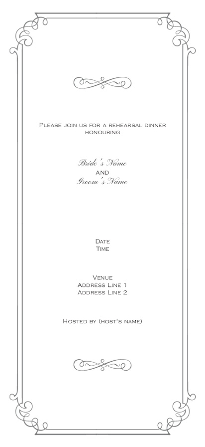 Design Preview for Party Invitation Designs and Templates, 10.2 x 20.3 cm