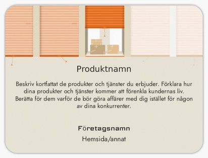Förhandsgranskning av design för Designgalleri: Flytt & förvaring Produktetiketter på ark, Rundad rektangel 10 x 7,5 cm