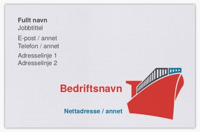 Forhåndsvisning av design for Designgalleri: Båter og maritimt utstyr Visittkort av lin
