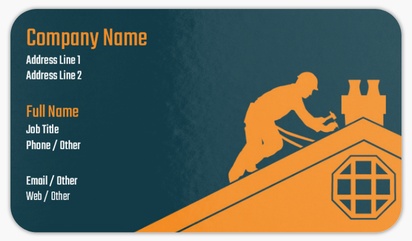Design Preview for Roofing Rounded Corner Business Cards Templates, Standard (3.5" x 2")