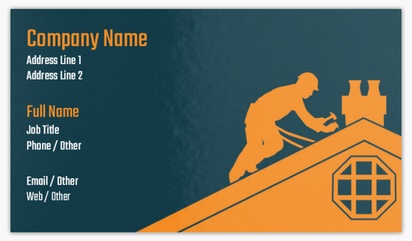 Design Preview for Roofing Standard Business Cards Templates, Standard (3.5" x 2")