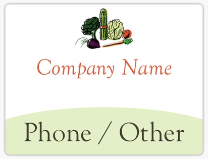 Design Preview for Organic Food Stores Car Magnets Templates, 8.7" x 11.5"