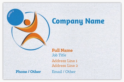 Design Preview for Design Gallery: Personal Training Pearl Business Cards