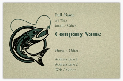Design Preview for Design Gallery: Hunting & Fishing Pearl Business Cards