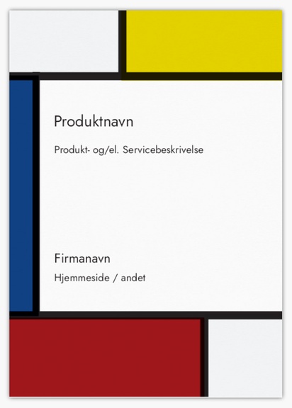 Forhåndsvisning af design for Designgalleri: Kunst og underholdning Etiketter på rulle, Rektangel 10,5 x 7,4 cm Hvidt papir