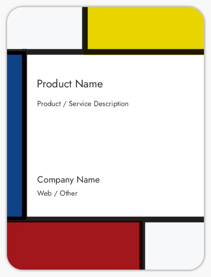 Design Preview for Templates for Construction, Repair & Improvement Product Labels , 10.2 x 7.6 cm Rounded Rectangle