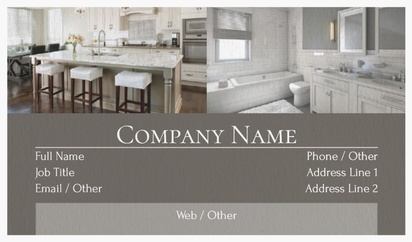 Design Preview for Design Gallery: Kitchen & Bathroom Remodeling Natural Textured Business Cards