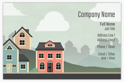 Design Preview for Design Gallery: Property Management Textured Uncoated Business Cards
