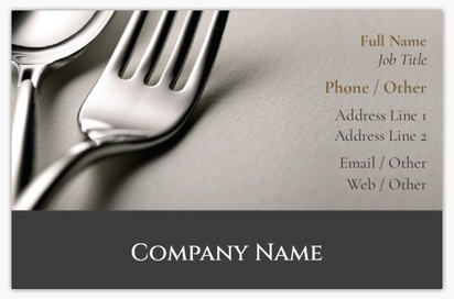 Design Preview for Design Gallery: Food & Beverage Textured Uncoated Business Cards