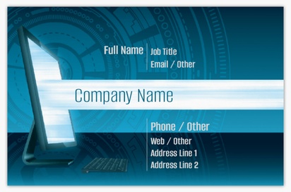 Design Preview for Design Gallery: Technology Standard Business Cards, Standard (85 x 55 mm)