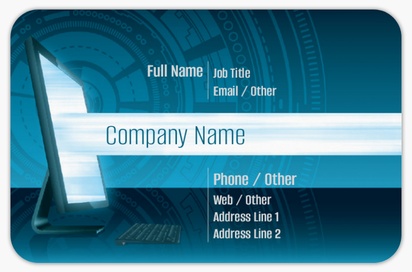 Design Preview for Design Gallery: Software Development Rounded Corner Business Cards, Rounded Standard (85 x 55 mm)
