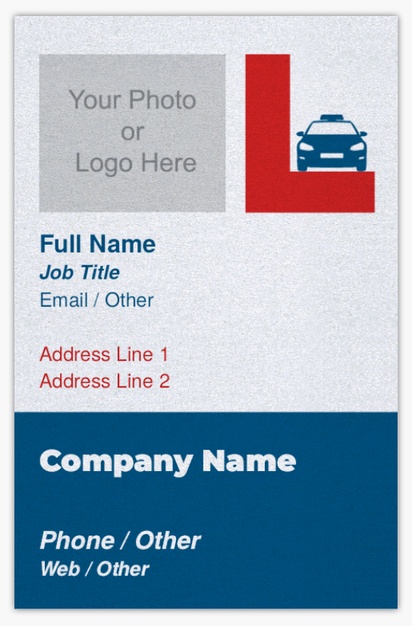 Design Preview for Design Gallery: Driving Schools Pearl Business Cards