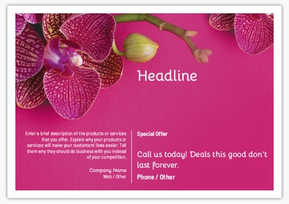 Design Preview for Templates for Beauty & Spa Flyers and Pamphlets ,  No fold A5