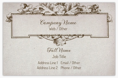 Design Preview for Design Gallery: Retro & Vintage Pearl Business Cards
