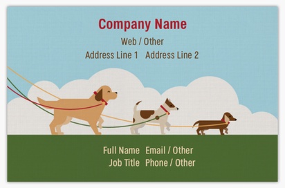 Design Preview for Design Gallery: Dog Breeders Linen Business Cards