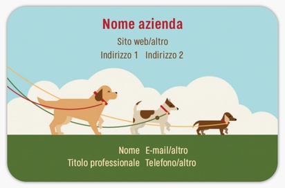 Anteprima design per Galleria di design: biglietti da visita con angoli arrotondati per allevatori di cani, Arrotondati Standard (85 x 55 mm)