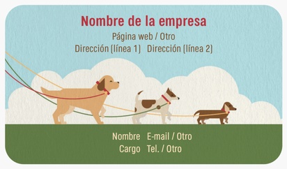 Un perro paseador de perros diseño blanco verde para Animales y mascotas