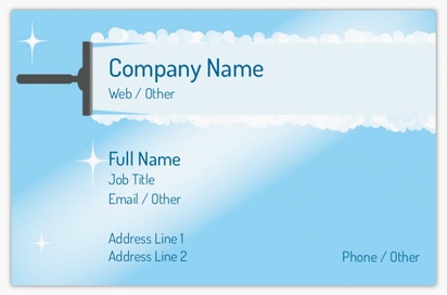 Design Preview for Cleaning Business Cards Templates & Designs, Standard (85 x 55 mm)