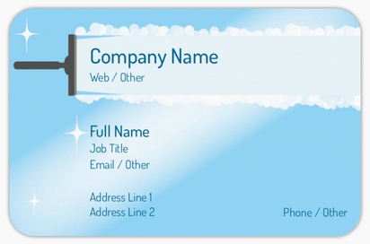 Design Preview for Design Gallery: Cleaning Services Rounded Corner Business Cards, Rounded Standard (85 x 55 mm)