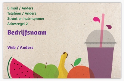 Voorvertoning ontwerp voor Ontwerpgalerij: IJs- en eetkraampjes Glossy visitekaartjes