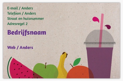 Voorvertoning ontwerp voor Ontwerpgalerij: Organische winkel Linnen visitekaartjes