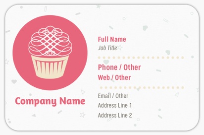 Design Preview for Design Gallery: Sweet Shops Rounded Corner Business Cards, Rounded Standard (85 x 55 mm)