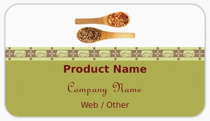 Design Preview for Design Gallery: Groceries Product Labels on Sheets, Rounded Rectangle 8.7 x 4.9 cm