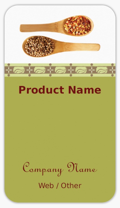 Design Preview for Design Gallery: Food & Beverage Product & Packaging Labels, Rounded Rectangle  8.7 x 4.9 cm 