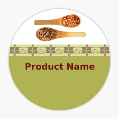 Design Preview for Design Gallery: Food & Beverage Product & Packaging Labels, Circle 1.5"  3.8 x 3.8 cm 