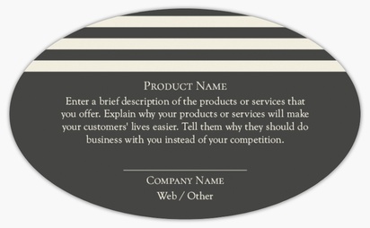 Design Preview for Design Gallery: Business Services Product Labels on Sheets, Oval 12.7 x 7.6 cm
