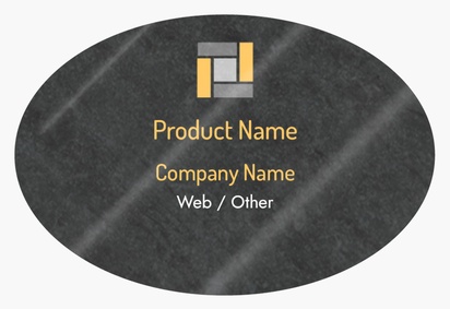 Design Preview for Design Gallery: Flooring & Tiling Product Labels on Sheets, Oval 7.6 x 5.1 cm