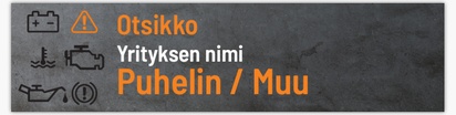 Mallin esikatselu Mallivalikoima: Lihavoitu & värikäs Vinyylibanderollit, 76 x 305 cm