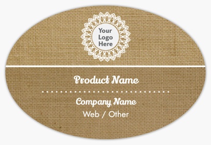 Design Preview for Design Gallery: Product Labels, 7.6 x 5.1 cm Oval