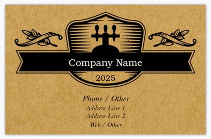 Design Preview for Design Gallery: Beer, Wine & Spirits Textured Uncoated Business Cards