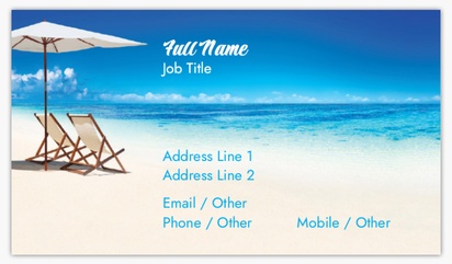 Design Preview for Accommodations Ultra Thick Business Cards Templates