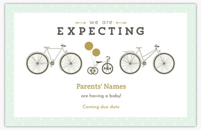 A we're expecting mint green white gray design for Baby