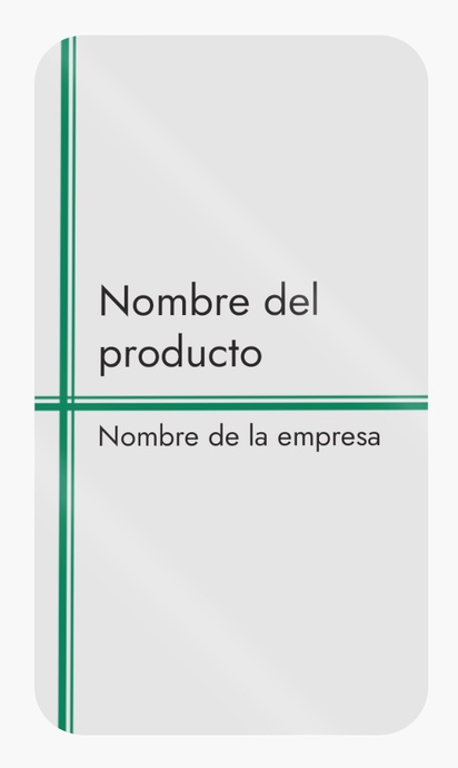 Vista previa del diseño de Galería de diseños de etiquetas para productos en hoja, Rectangular con esquinas redondeadas 8,7 x 4,9 cm